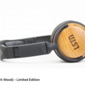 LSTN Filmore Beechwood On Ear Headphones Limited Edition Handcrafted Wood